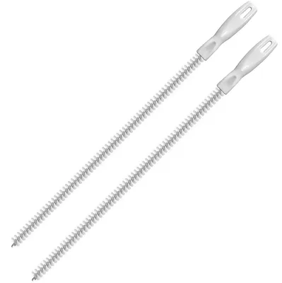 Abflussbürste 45 cm, flexibel, für Bad & Dusche, 2 Stück
