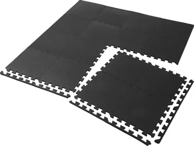 Produktbild von Einheitsgröße STR-61|SPORTINATOR Fitness Bodenschutzmatte 18er-Set 30cm schwarz