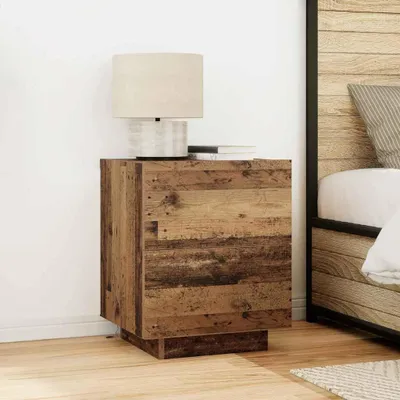 Obrázek produktu pro vidaXL Noční stolek se zásuvkami z regenerovaného dřeva 45 x 40 x 55 cm materiál na bázi dřeva