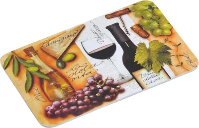 Produktbild von 6 Stück Kesper Dekor-Brettchen, Motiv "Italien", Servierbrett, Frühstücksbrettchen, aus Melamin, Maße: 235 x 145 x 4 mm