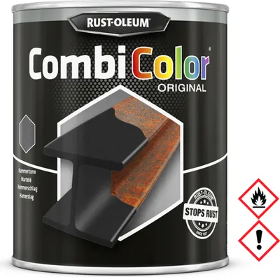 Produktbild von Rust Oleum CombiColor Hammerschlag schwarz auch auf Rost 750ml