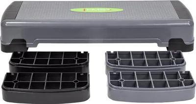 Immagine prodotto di Piattaforma per step aerobico, altezza regolabile, grigio-nero