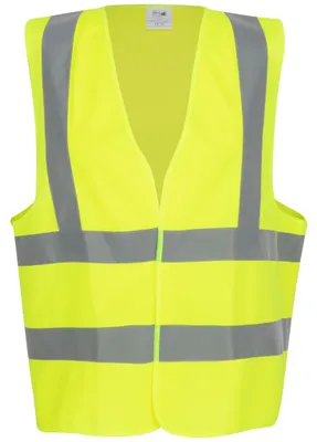 Warnweste, gelb,mit Schulterreflex