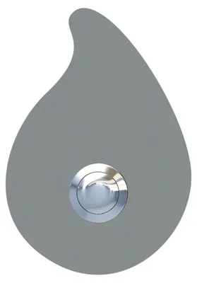 Produktbild von Türklingel Tropfen in Grau Metallic