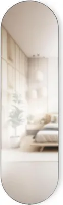 Imagen del producto de Espejo de pared Umbra Spiegel Hubba, vidrio, titanio, 157 x 45 cm, 1023469-624