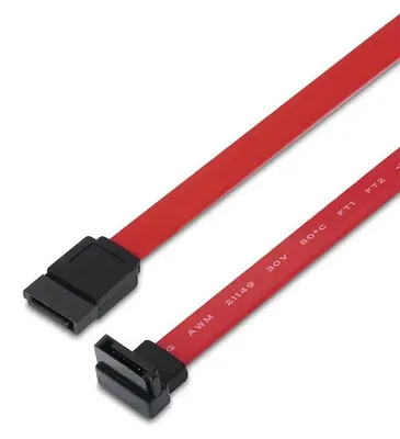 Produktbild von AISENS A130-0155, 0,5 m, SATA III, SATA 7-pin, SATA 7-pin, Männlich/Männlich, Schwarz, Rot