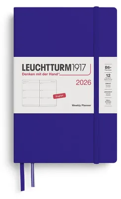 Produktbild von LEUCHTTURM1917 372721 Wochenkalender Paperback (B6+) 2026, Ink, Englisch