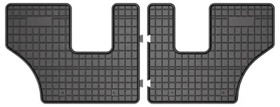 Productafbeelding van Rubberen voormatten voor Hyundai Santa Fe V vanaf 2023 (SUV) – 2-delig, zwart, op maat – Wielganizator SolidPRO