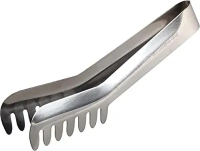 Servierzange Edelstahl 19 cm silber, 1 Stück