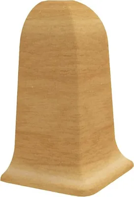 Produktbild von VILO FLEX Außenecke 55 mm 2 Stück Graueiche Holzoptik Wasserfester PVC Eckverbinder Sockelleiste Fußleiste Laminat Klick-Vinyl Zubehör