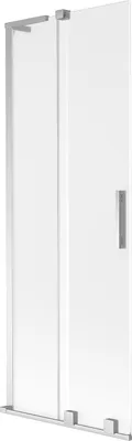 Obrázek produktu pro Mexen Velar L rozsuvná dvoukřídlá vanová zástěna, 70 x 150 cm, mléčné sklo, chrom - 896-070-003-31-01
