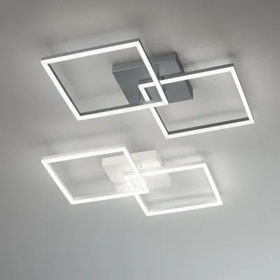 Produktbild von Fabas Luce Bard LED Deckenleuchte 2 Quadrate Weiß