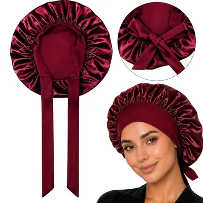 Produktbild von Satin Schlafhaube für die Nacht – Haarturban gegen Frizz & Haarbruch