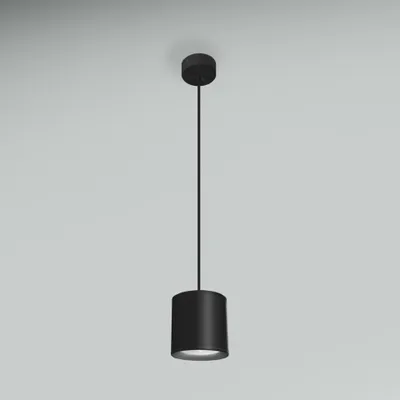 Obrázok produktu pre Závesné LED svietidlo CENTURY RONDO, čierne, priemer 110 x 123 mm, 15 W, 230 V, 4000 K, uhol vyžarovania 45°, stupeň krytia IP20, dĺžka 150 cm