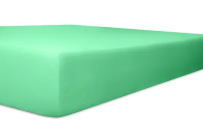 Produktbild von Kneer - Spannbetttuch - * Qualität 22 Vario-Stretch * - Farbe: 35 Lagune - Größe: Topper 180/200/4-12cm