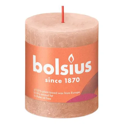 Produktbild von Bolsius Rustik Stumpenkerze Cremiges Karamell 80/68mm