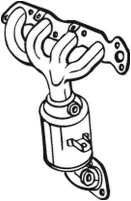 Produktbild von BOSAL Katalysator Kat für OPEL AGILA (B) (H08) Euro 5 090-239