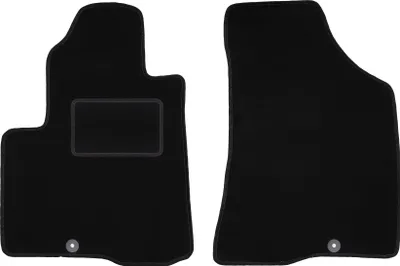 Immagine prodotto di Wielganizator tappetini auto velours anteriori adatto per Hyundai SantaFe II (2006-2012, SUV) neri, set 2 pz, con fissaggi