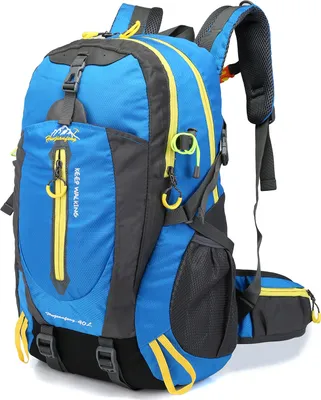 Produktbild von 40L Leichtes Wandern Rucksack, Multifunktions Wasser-resistent Casual Camping Trekking Rucksack für Radfahren Reisen Klettern Outdoor Sport