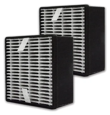 Luftreiniger-Ersatzfilter 2er-Pack, HEPA + Aktivkohle, für Sharp UA-PN1E