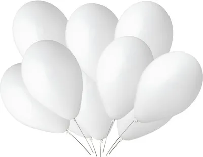 Produktbild von Ballons G120 Pastell 13 - Weiß 01/ 10 Stk