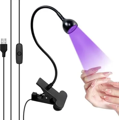 Produktbild von Soodyoow 3W UV -Lampennägel, Lampe, Nagellack Mini -Politur, Trockneranfänger, Salon, DIY (schwarz)