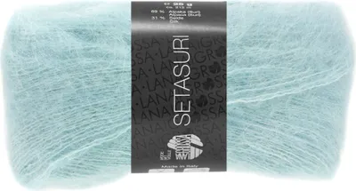 Produktbild von Lana Grossa SETASURI 25 g feines Lace-Garn aus Alpaka und Seide 212 m Farbe 043 - Helltürkis