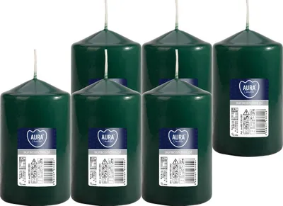 Zdjęcie produktu dla Świeca walec BISPOL Aura 30H 10CM SW60/100 BUTELKOWA ZIELEŃ 6szt.