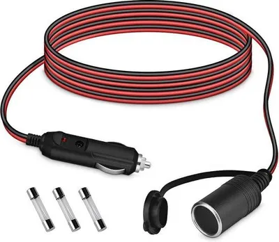 Obrázok produktu pre Predlžovací kábel 2 m, 12–24 V DC, vodotesný, 15 A