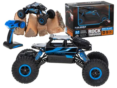 Image de Voiture télécommandée RC Rock Crawler HB 2.4GHz 1:18 bleu