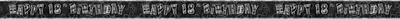 Produktbild von 18. Geburtstag | Banner schwarz / silber