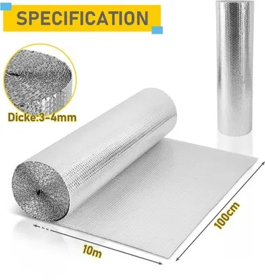 Produktbild von Isolierfolie 1x10m 200g/m² – Thermofolie Aluminiumfolie Isolationsfolie 3-4mm
