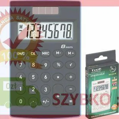 Immagine prodotto di Calcolatrice tascabile a 8 cifre TR-252-K TOOR