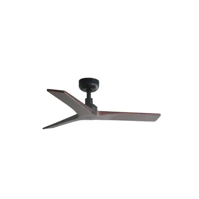 Produktbild von Energiespar Deckenventilator mit Fernbedienung Klim S Schwarz-Nussbaum 92 cm
