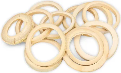 Produktbild von Bambus Ringe Natur, 10 Stück, Durchmesser ca. 10 cm, Stärke 1 cm, | Holzringe | Bambus Ring | Bambus Scheiben | Deko Bambus | Bamboo | Deko Holzscheiben