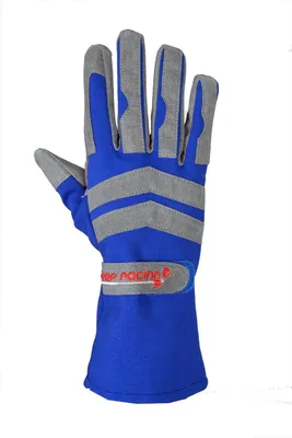 Produktbild von GRIP II Motorsport Handschuhe, Kart Handschuhe, keep-racing®, blau Größe 4XS - 2XL, Größe:9 (S) = 18 - 21.5cm