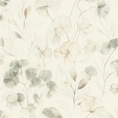 Produktbild von Vliestapete 709070 Blumen und Blätter Floral Grün Farm Living Rasch