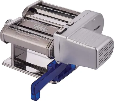 Produktbild von Ariete 1593/00, Elektrische Nudelmaschine, Lasagne, Fettuccine, Pappardelle, Tagliatelle, Tagliolini, Grau, 90 W, 165 mm, 235 mm