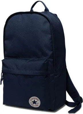 Image de Sac à dos Converse Poly Backpack, Marine, Polyester Résistant, Grande Capacité, Poche Extérieure