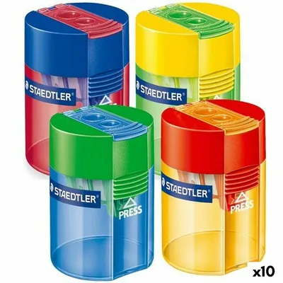 Obrázek produktu pro 10 x STAEDTLER 512 006 Krabička s dvojitým hrotem, kulatá, různorodá