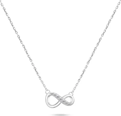 Immagine prodotto di Collana infinity in argento con zirconi NCL76W
