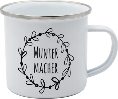 Produktbild von Tasse Muntermacher Emaille-Optik 350ml