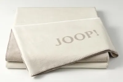Produktbild von JOOP! Wohndecke Uni Doubleface Farbe Ecru Feder Größe 150x200 cm