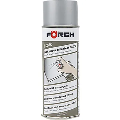 Produktbild von FÖRCH Lack Hitzefest L230 - 0.4 Liter Silber