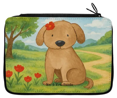 Produktbild von Mr. & Mrs. Panda Federtasche Hund Dame Design - Weiß - Geschenk, Federmappe, Hunde, Hundeliebe, Federmäppchen, Liebenswert, Sprüche, Mäppchen, Flauschig, Etui, Liebe