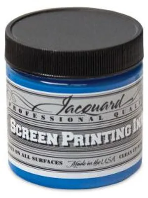 Image de Encre textile Jacquard sérigraphie 118 ml - Bleu opaque pour la peinture créative