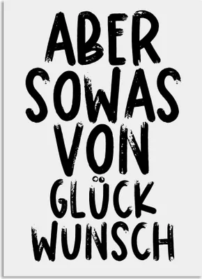 Produktbild von Geburtstagskarte Aber SOWAS von GLÜCKWUNSCH