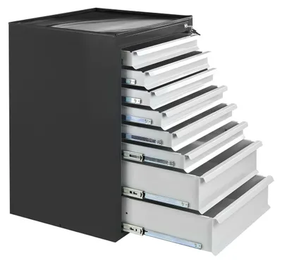Produktbild von ADB MAMMUT MAXI Schubladenschrank lichtgrau, anthrazit 8 Schubladen 71,0 x 55,0 x 90,0 cm