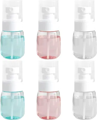 Obrázok produktu pre Rozprašovač 30 ml, 6 kusov, ružová modrá priehľadná, plast, pre starostlivosť o pleť