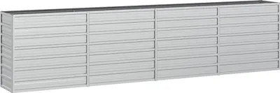 Produktbild von Garten-Hochbeet 320x40x77 cm Verzinkter Stahl Silber